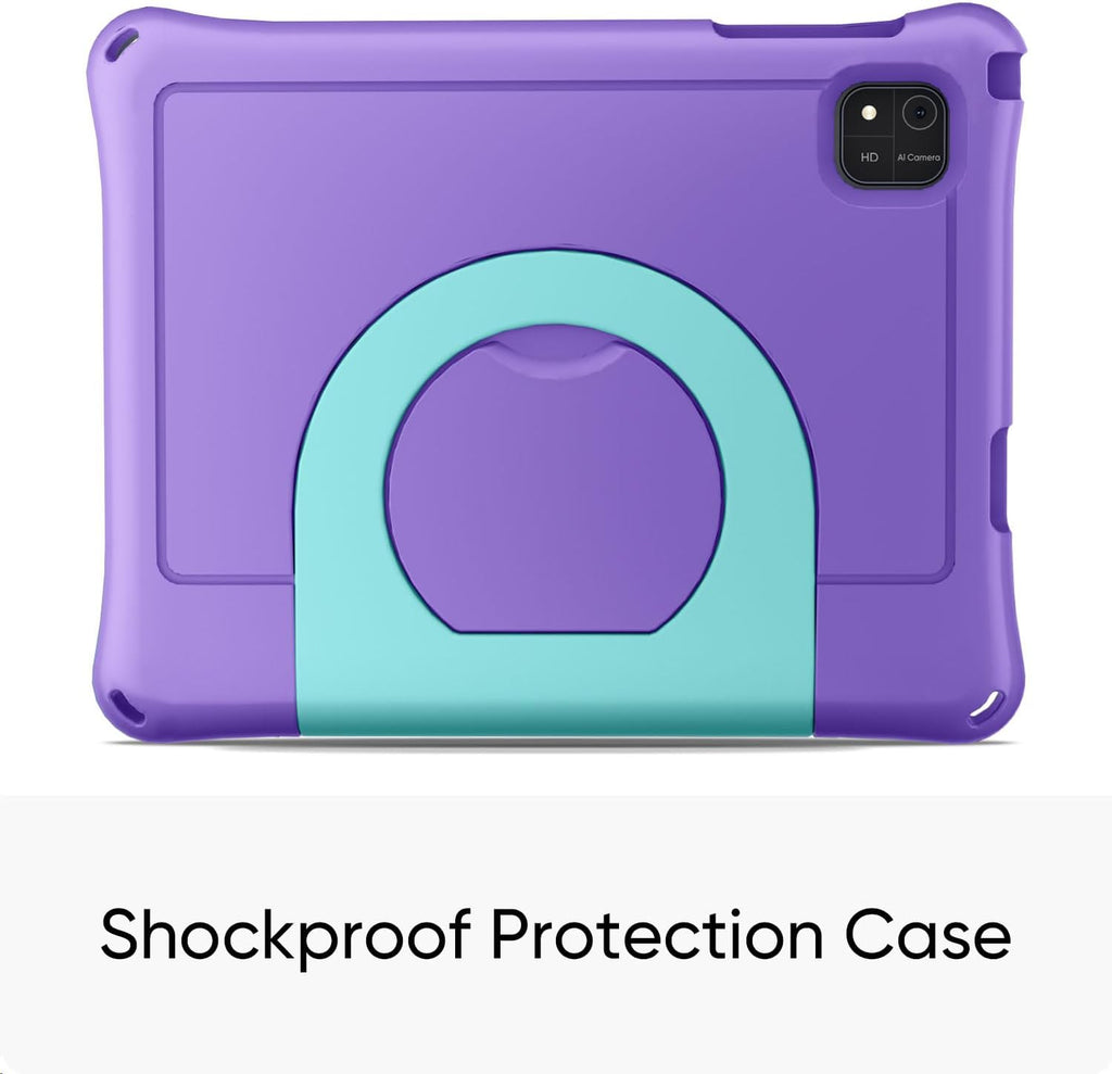 Kids Tablet, Android 16 Tablet for Kids 10 inch Octa-Core with Case, 24GB RAM 64GB ROM 1TB TF Card Expandable for Toddler Children, Parental Control, Dual Camera, BT5.0, WiFi, Gift (Purple)