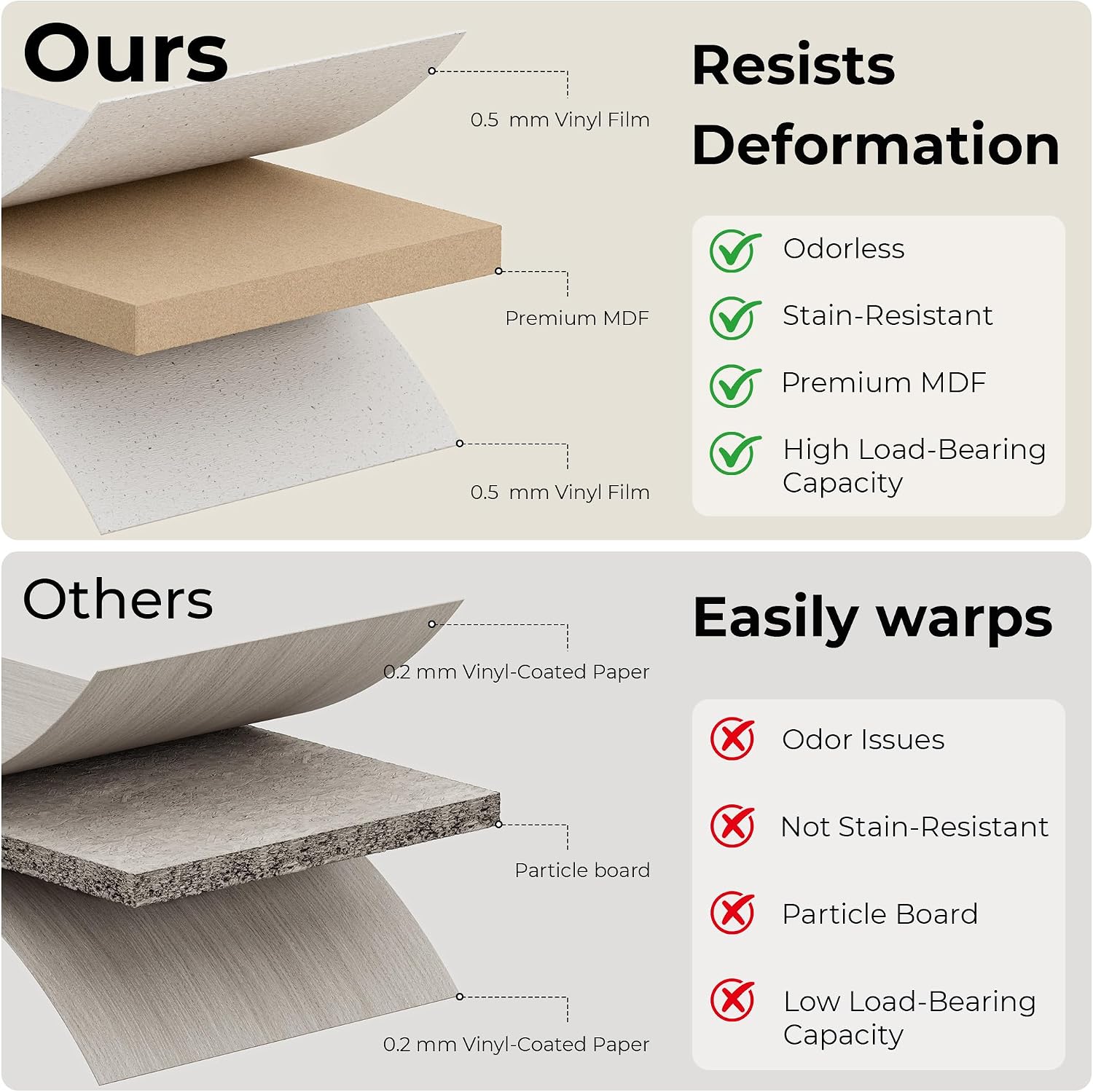 71" Oval Dining Table for 4-6 with Hidden Storage, Modern Farmhouse Kitchen Table with Fluted Semi-Cylindrical Legs, Faux Quartz Top for Dining Room, Kitchen, Living Room & Home Office (Black)